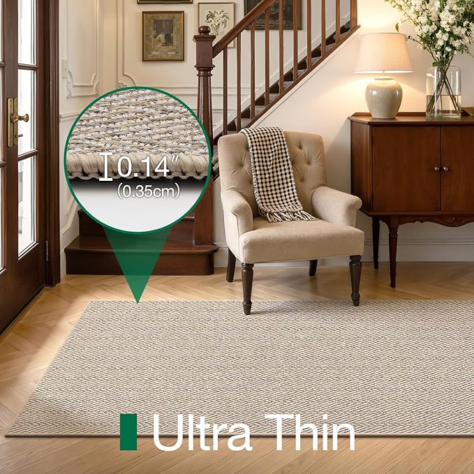 LUMI Ultra Thin Runner Rug for Hallway 2.3'x12', Non-Slip Entryway Rug - Image 3
