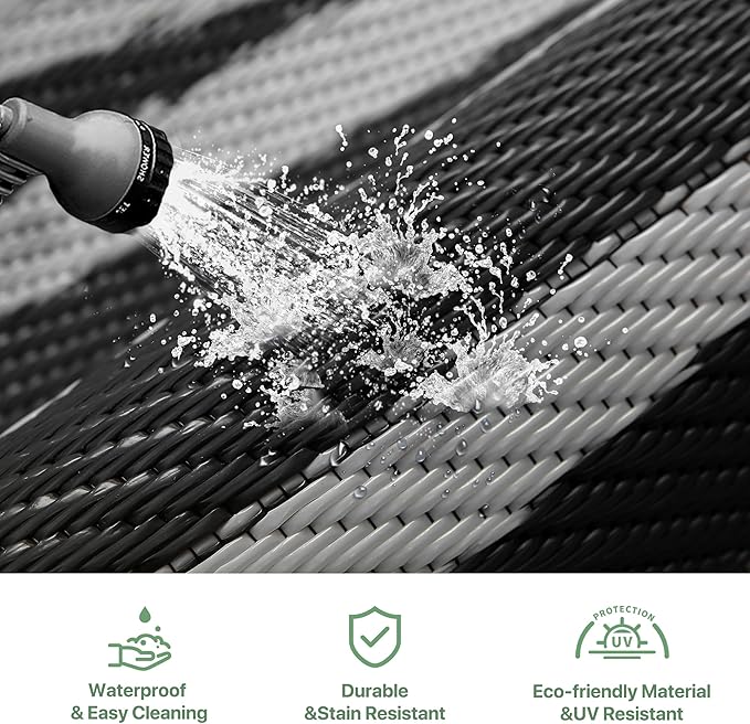 GENIMO Outdoor Rug Waterproof 6'x9' - Image 5