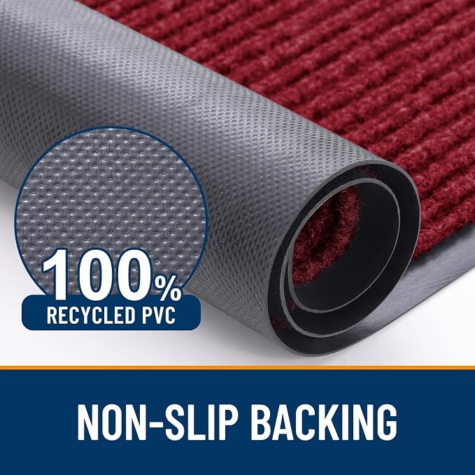 OLANLY Front Door Mat Indoor Outdoor Entrance, Waterproof Heavy Duty Doormat - Image 3