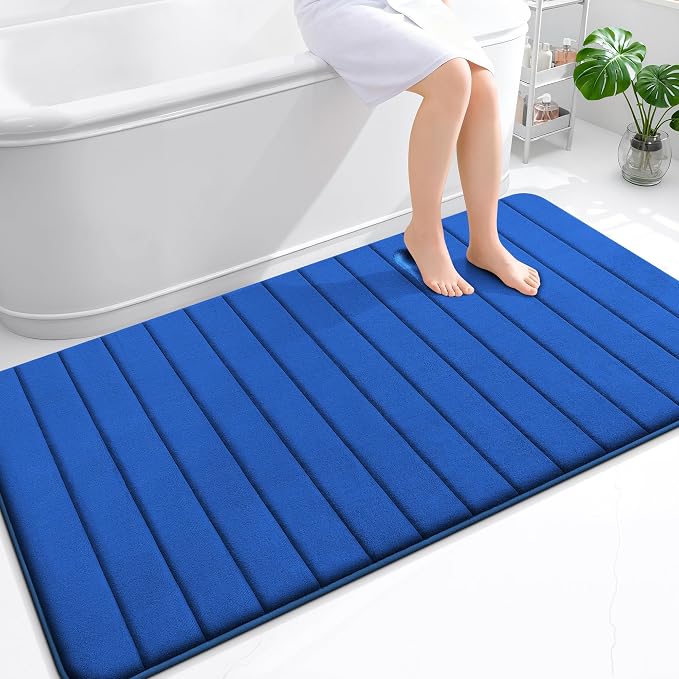 OLANLY Memory Foam Bath Mat 59x35, Super Soft Absorbent Bathroom Rugs, Quick Dry by OLANLY