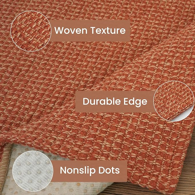 IOHOUZE Washable Runner Rug 2x12 Non Slip Rubber Backed Extra Long Hallway - Image 5