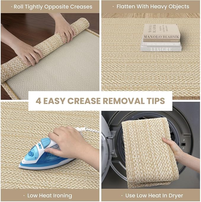 IOHOUZE Washable Runner Rug 2x8 Non Slip Rubber Backed Hallway Runner Entryway - Image 4