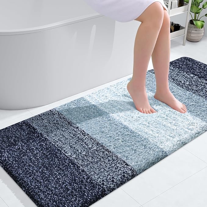 OLANLY Large Bathroom Rugs Mat 54x24, Extra Soft Absorbent Microfiber Bath Rugs by OLANLY