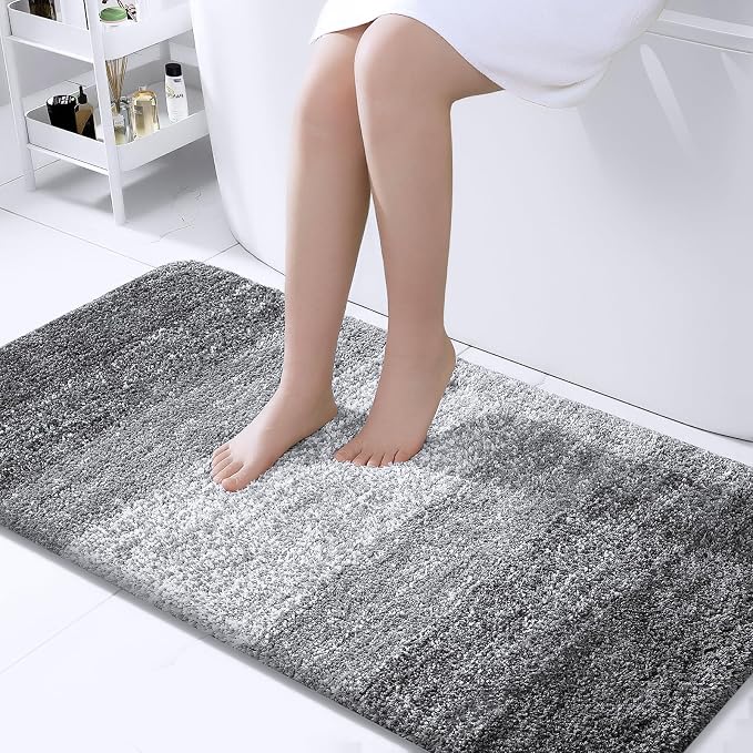 OLANLY Bathroom Runner Rugs Mat 47x24, Extra Soft Absorbent Microfiber Bath Rugs by OLANLY