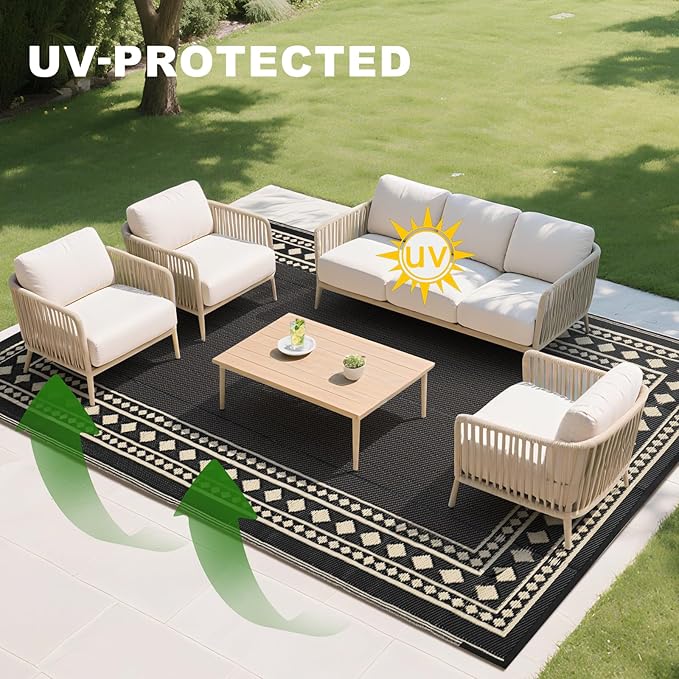 RURALITY Outdoor Rugs 5x8 Waterproof - Image 6