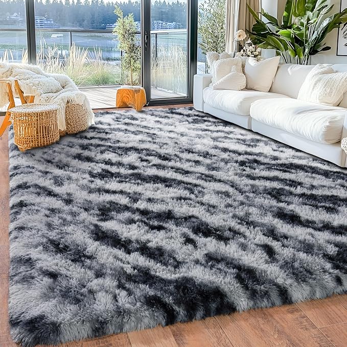 Area Rugs 9x12 for Living Room, Ultra Soft Fluffy Rugs for Bedroom, Non-Slip - Image 3