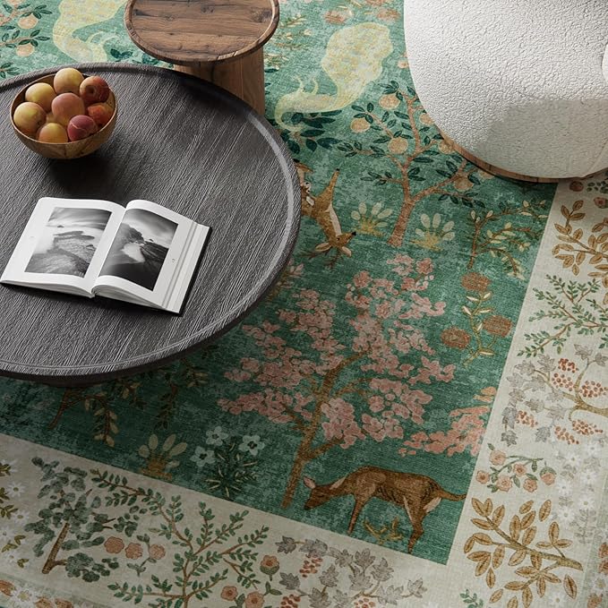 Runner Rug Washable Kitchen Runner: 2'6"x8' Hallway Runner Stain Resistant Non - Image 3