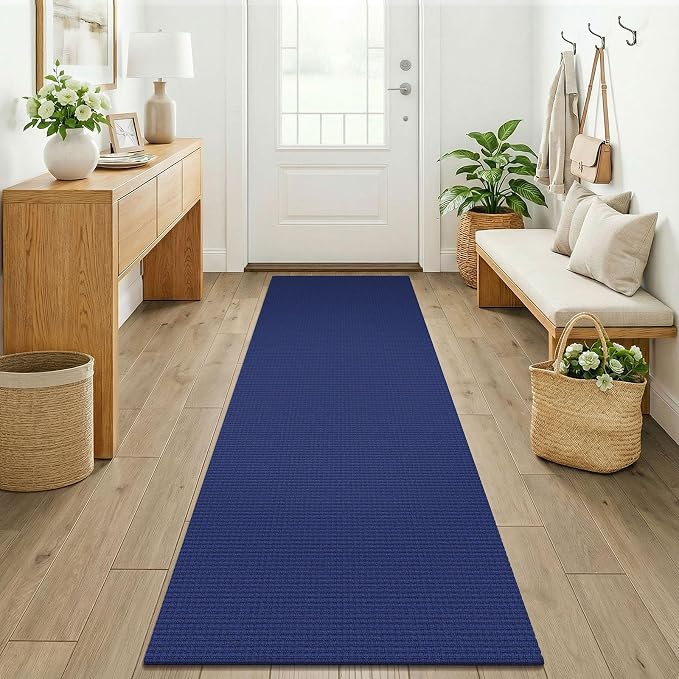 KOZYFLY Woven 2x7 Washable Kitchen Runner Rug, Non Slip Runners by KOZYFLY