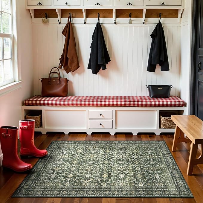 Lofus 2x5 Area Rug for Hallways, Low Pile Soft Carpet Runner for Kitchen - Image 8