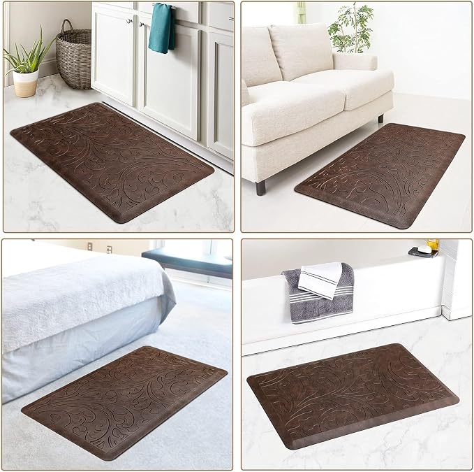 KMAT 2PCS Kitchen Mat Cushioned Anti-Fatigue Floor Mat, Waterproof Non-Slip - Image 7