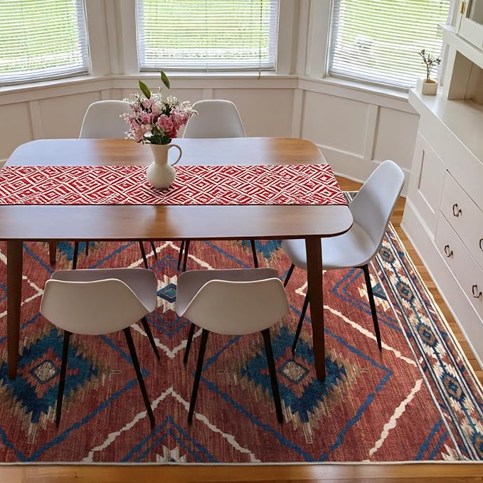 BESTSWEETIE Area Rug 2x5 Rug Machine Washable Non-Slip Low Pile Print Pattern - Image 8