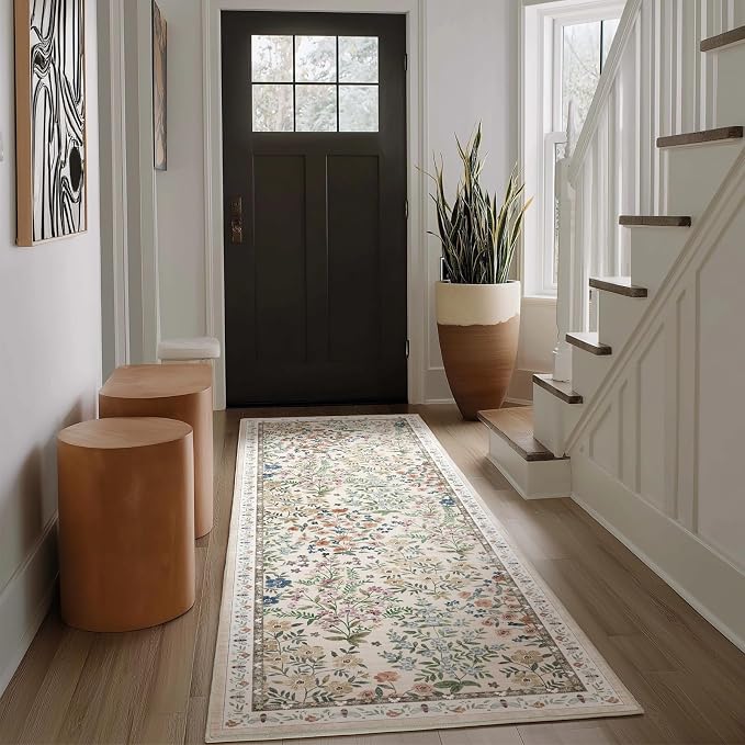 Washable Kitchen Rug Runners for Hallways: 2'x6' Bedroom Rug Non Slip Low-Pile - Image 2