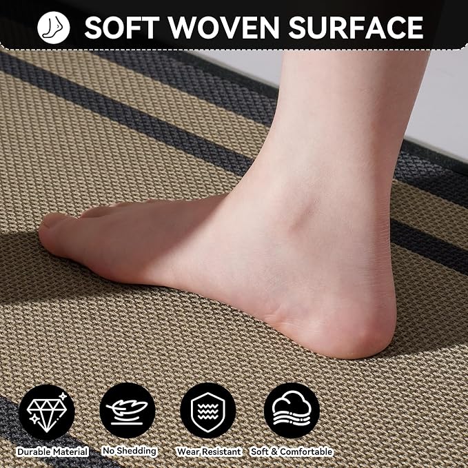 Kitchen Mat Non Slip, Washable Kitchen Rugs, Absorbent Kitchen Mats - Image 5