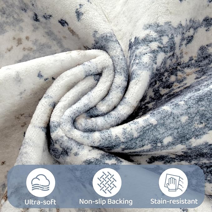 UERMEI 8x10 Area Rug Living Room Rugs - Image 9