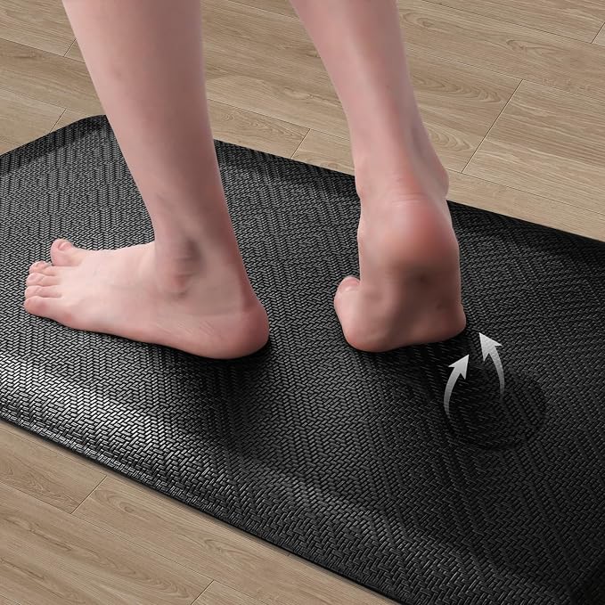 Mattitude 4/5 Inch Thick Kitchen Mat Cushioned Anti-Fatigue Floor Mat Water - Image 3