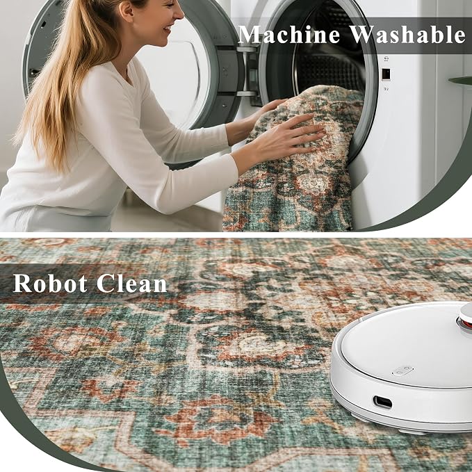 TOPRUUG Green Washable Entry Rug - Image 2