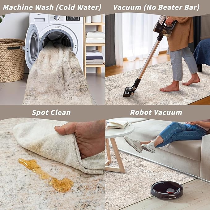 4x10 ft Extra Wide Hallway Rug – Non-Slip Washable Large Carpet Runner - Image 7
