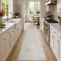 Latte&Fog 2x10 Washable Hallway Long Runner Rug, Non Slip Low Pile Ivory by LatteFog