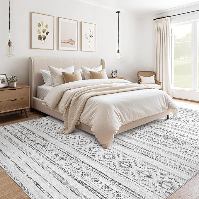 cotiled 6x9 Area Rugs Living Room Rug: Washable Boho Rugs - Image 2