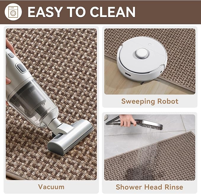YDKGL Door Mat 31x47, Dirt Resistant and Absorbent, Non-Slip Rubber Backing - Image 5