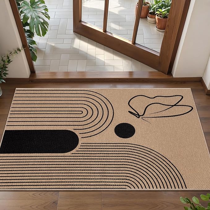 Tangsoo Easy Jute 2x3 Outdoor Rug, Washable Non-Slip Rug by Tangsoo