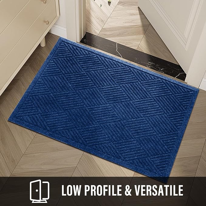 HIYARD Sturdy Front Door Mat, Absorbent Muddy Dirt Resist Welcome Door Mats - Image 6