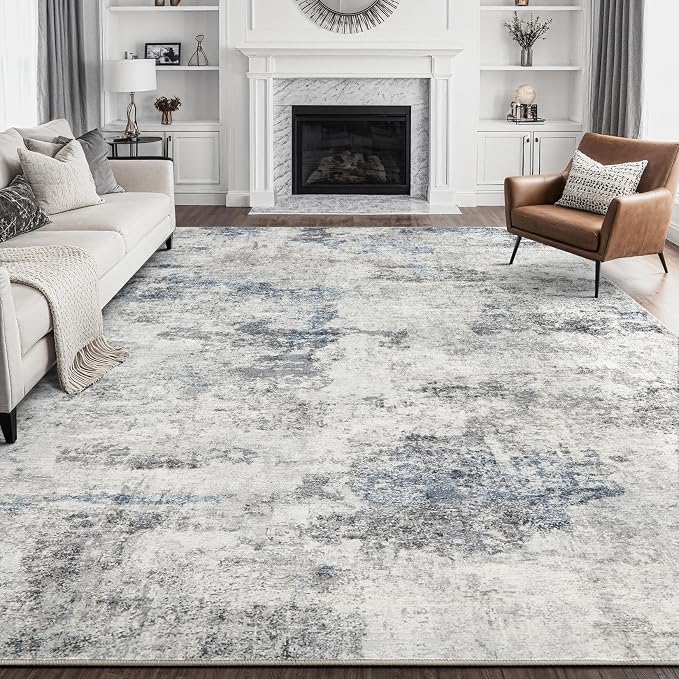 DMOYEST 8x10 Area Rug for Living Room, Washable & Non Slip Large Indoor Carpet by DMOYEST