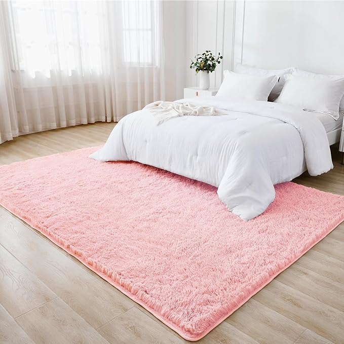 Litanika 9x12 Shag Area Rug for Living Room Bedroom, Non-Shedding Modern Indoor - Image 3