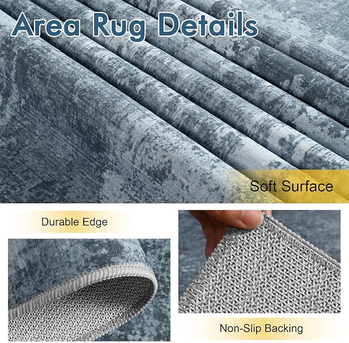 8x10 Ft Large Area Rugs for Living Room, Soft Non-Slip Washable Rugs Modern - Image 6