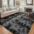 7x10 Ft Extra Large Shag Rugs for Living Room, Tie Dyed Ultra Soft Fluffy Furry by Cuzwlovita