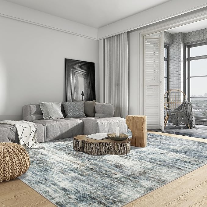 6x9 Area Rugs Washable Rug: Large Modern Abstract Living Room Rug Soft - Image 4