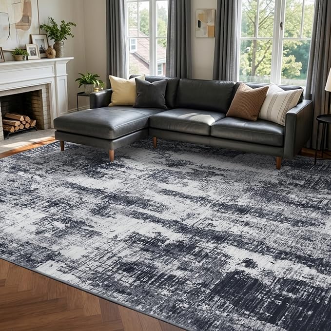6x9 Ft Area Rugs for Living Room, Soft Non-Slip Washable Rugs Modern Abstract - Image 3