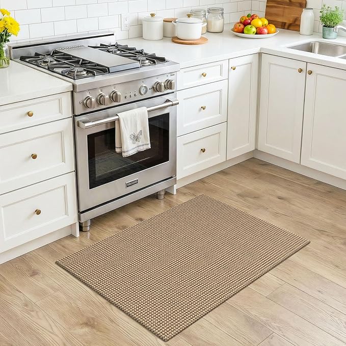 KOZYFLY Indoor Door Mat 2x3 ft Small Area Rugs Washable Front Door Mat Non Slip - Image 2
