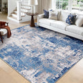 RELEANY Washable Area Rugs Square 9ft Non-Slip Modern Abstract Soft by RELEANY
