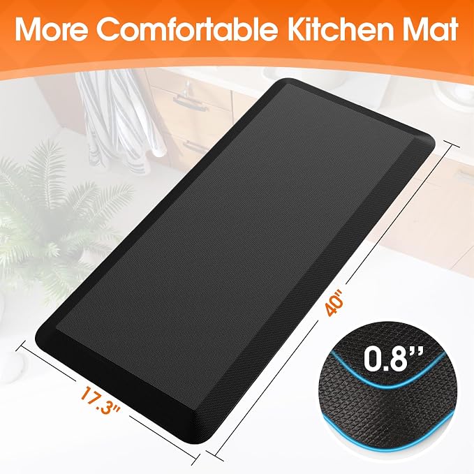 4/5 Inch Thicker Kitchen Mat, Cushioned Thick Floor Comfort Mat, - Image 2