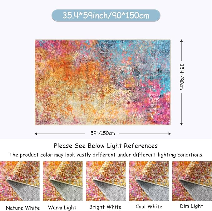Lahome Modern Abstract Area Rug - Image 2