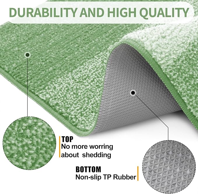 Kitinjoy Indoor Outdoor Door Mat, 30x17 Non-Slip Absorbent Dirt Trapper - Image 3