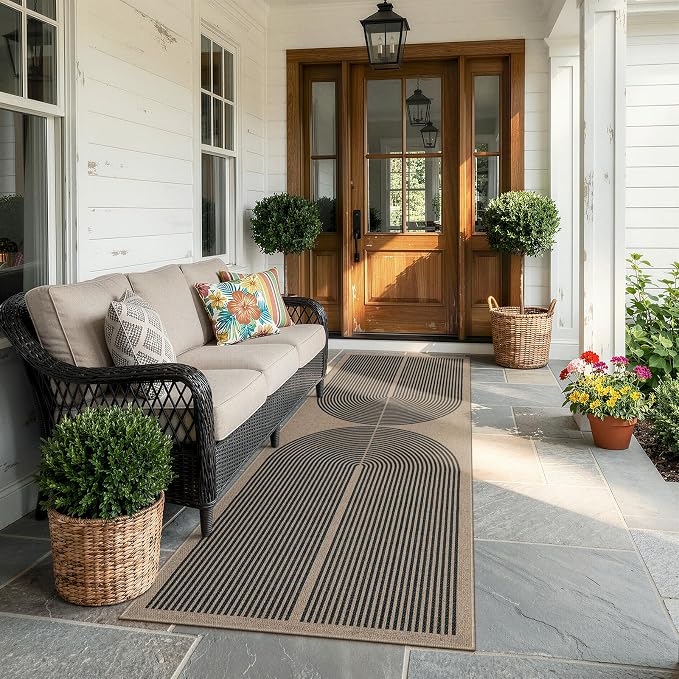 Lahome Modern Rainbow 2x8 Runner Rug, Washable Hallway Kitchen Runner Rugs - Image 6