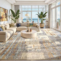 Toneed Abstract Area Rug Modern Washable Rug Soft Non Slip Rug Low Pile by Toneed