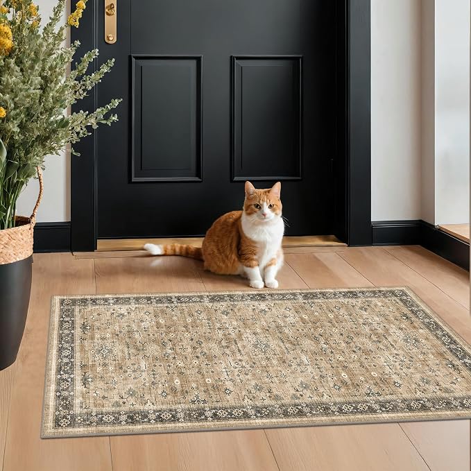 Vintage Boho 2x4 Area Rug for Entryway - Image 3