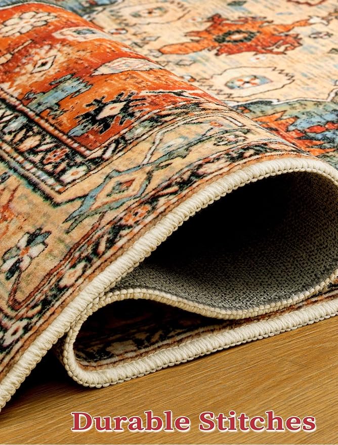 SERISSA Boho Washable Runner Rug, 2x5 Rug Non-Slip Tribal Hallway Kitchen - Image 7
