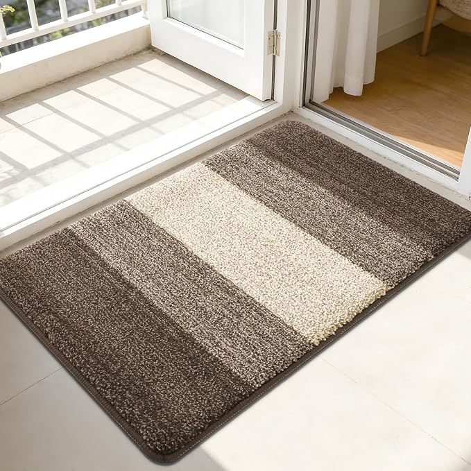 Kitinjoy Indoor Outdoor Door Mat, 44x32 Non-Slip Absorbent Dirt Trapper by Kitinjoy