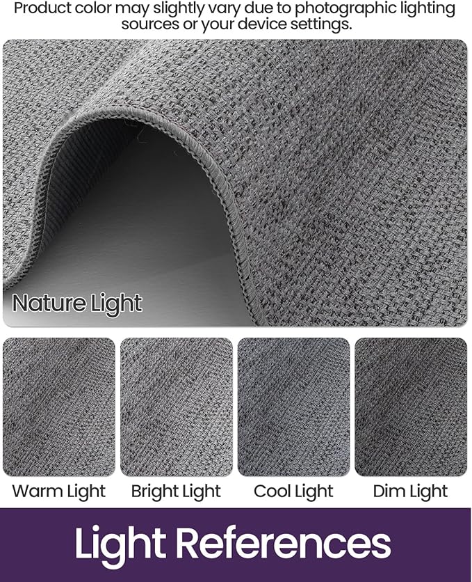 DEXI Hallway Runner Rug 2'4"x8', Non Slip Rubber Backed Runners Carpet - Image 3