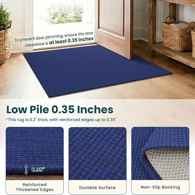 KOZYFLY 2x6 Washable Runner Rug, Non Slip Runners - Image 4