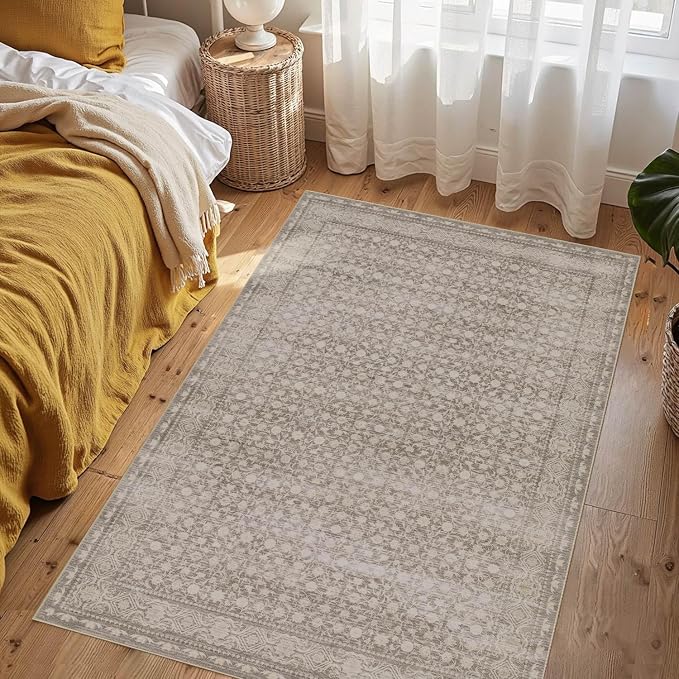 Rugxara 3x5 Washable Entryway Rug, Non Slip Boho Runner Rugs - Image 2