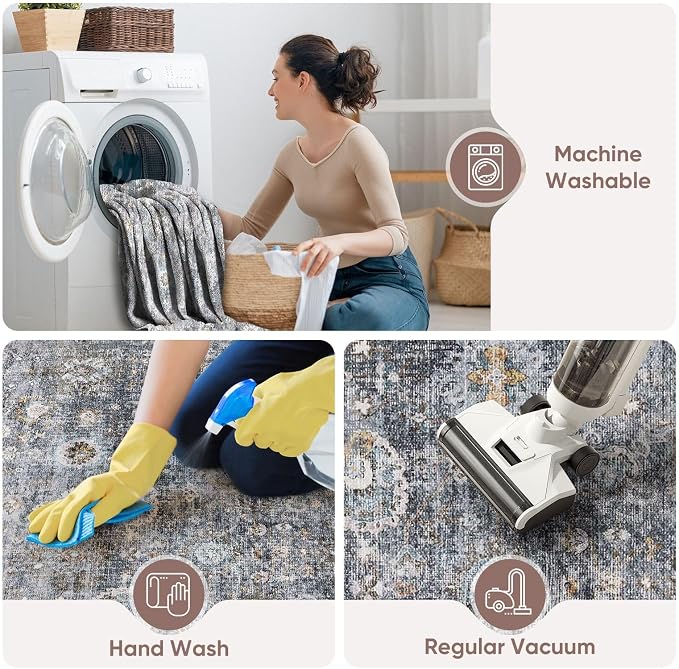 Rugcomf Washable Kitchen Runner 2'7"x12' - Image 5