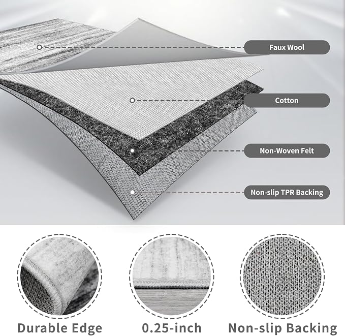 3x16 Washable Hallway Runner Rug: Extra Long Runners - Image 4