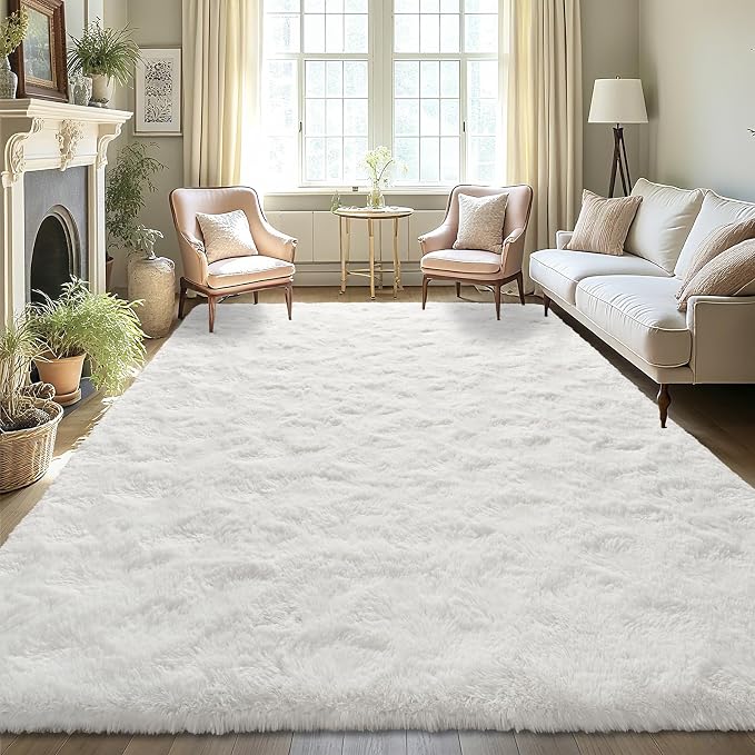 LOCHAS Ultra Soft Indoor Modern Area Rugs Fluffy Living Room Carpets - Image 3
