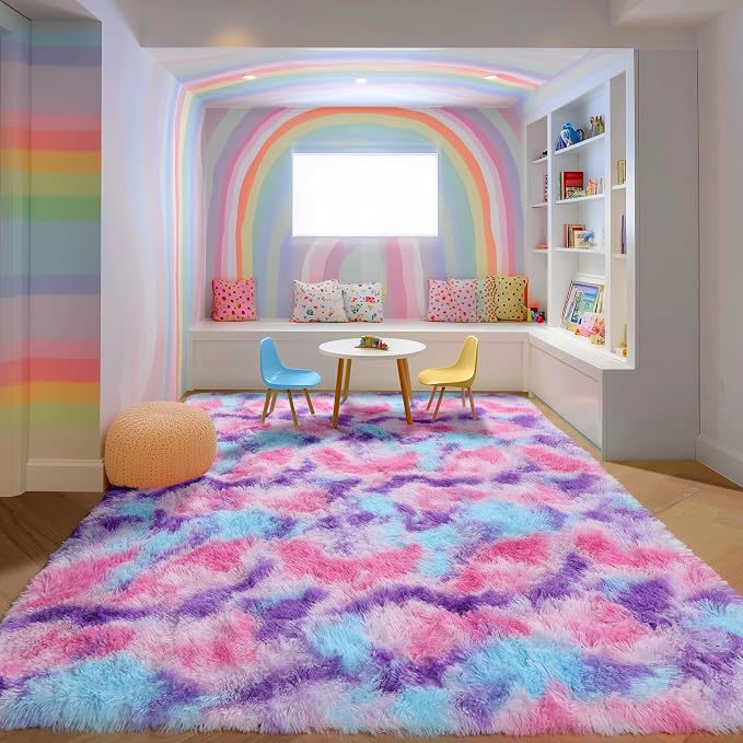 PAGISOFE Ultra Soft Rainbow Area Rugs - Image 3