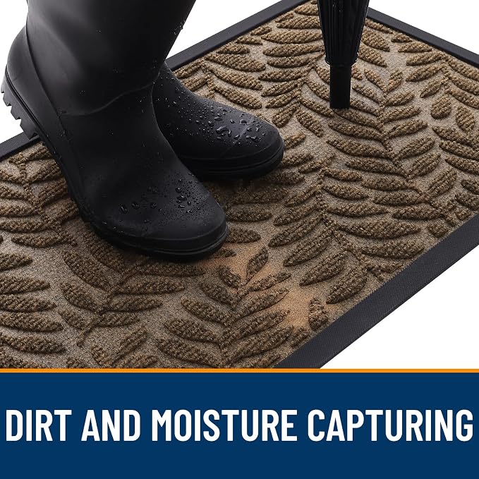 OLANLY Door Mat Indoor Outdoor Entrance, Waterproof All-Weather All-Season - Image 5